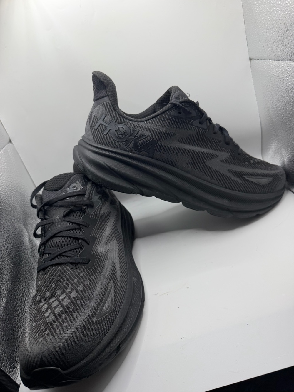 Hoka Men's All-Black Athletic Running Shoes